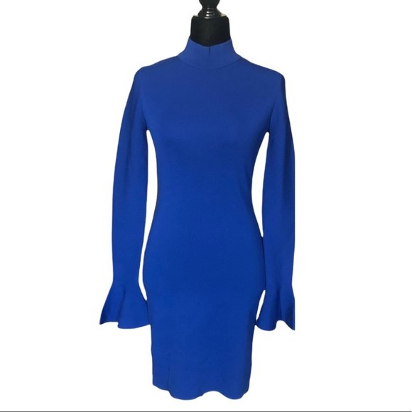 NWOT, MICHAEL Michael Kors Mockneck Bell-Sleeve Dress - Picture 4 of 10